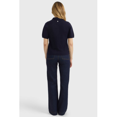 Damespolo pullover Harcour Cherry Marine Marineblauw
