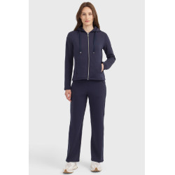 Sweat zippé Harcour Clarianne femme Marine Bleu marine