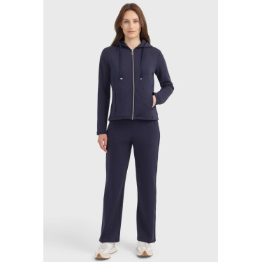 Sweat zippé Harcour Clarianne femme Marine Bleu marine