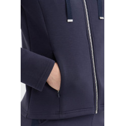 Damesvest met rits Harcour Clarianne Marine Marineblauw