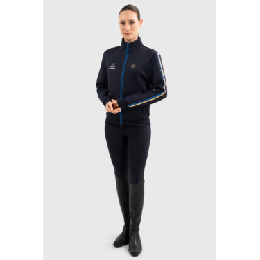 Sweatshirt zippé Budapest Unisex EEF x Harcour Marine Bleu marine