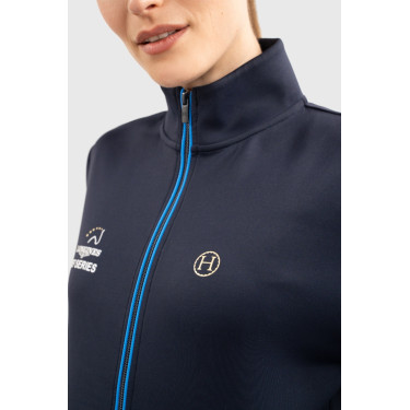 Sweatshirt zippé Budapest Unisex EEF x Harcour Marine Bleu marine