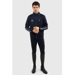 Sweatshirt zippé Budapest Unisex EEF x Harcour Marine Bleu marine