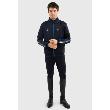 Sweatshirt zippé Budapest Unisex EEF x Harcour Marine Bleu marine
