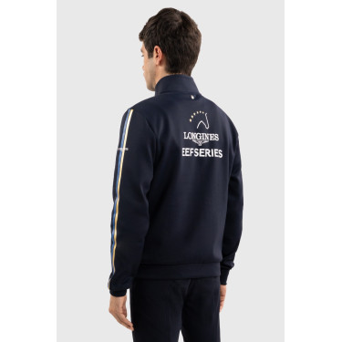 Sweatshirt zippé Budapest Unisex EEF x Harcour Marine Bleu marine
