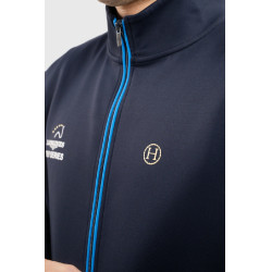 Sweatshirt zippé Budapest Unisex EEF x Harcour Marine Bleu marine