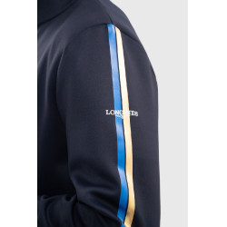 Sweatshirt zippé Budapest Unisex EEF x Harcour Marine Bleu marine