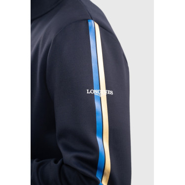 Sweatshirt zippé Budapest Unisex EEF x Harcour Marine Bleu marine