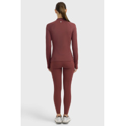 Technisch T-shirt Harcour Calista dames Wingerd Bordeaux