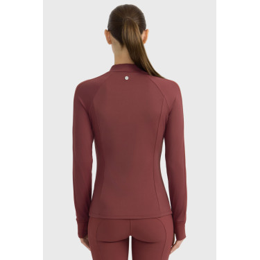 Technisch T-shirt Harcour Calista dames Wingerd Bordeaux