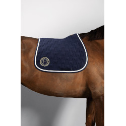Tapis de Selle Harcour CSIO La Baule Quarzine Marine Bleu marine