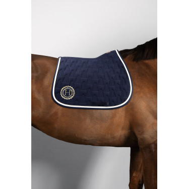 Tapis de Selle Harcour CSIO La Baule Quarzine Marine Bleu marine