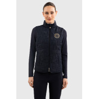 Mouwloos vest Harcour Quickstara Reversible Dames CSIO La Baule Marine / marinière hemelblauw Marineblauw