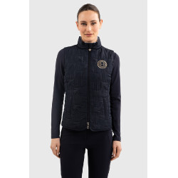 Mouwloos vest Harcour Quickstara Reversible Dames CSIO La Baule Marine / marinière hemelblauw Marineblauw Mouwloos vest Harcour Quickstara Reversible Dames CSIO La Baule Marine / marinière hemelblauw Marineblauw