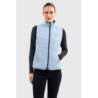 Mouwloos vest Harcour Quickstara Reversible Dames CSIO La Baule Marine / marinière hemelblauw Marineblauw