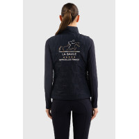 Mouwloos vest Harcour Quickstara Reversible Dames CSIO La Baule Marine / marinière hemelblauw Marineblauw