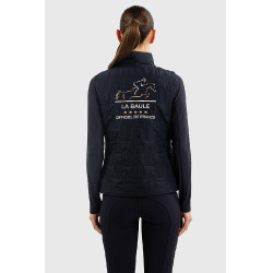 Mouwloos vest Harcour Quickstara Reversible Dames CSIO La Baule Marine / marinière hemelblauw Marineblauw Mouwloos vest Harcour Quickstara Reversible Dames CSIO La Baule Marine / marinière hemelblauw Marineblauw