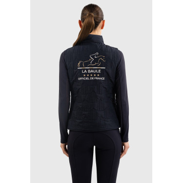Mouwloos vest Harcour Quickstara Reversible Dames CSIO La Baule Marine / marinière hemelblauw Marineblauw Mouwloos vest Harcour Quickstara Reversible Dames CSIO La Baule Marine / marinière hemelblauw Marineblauw