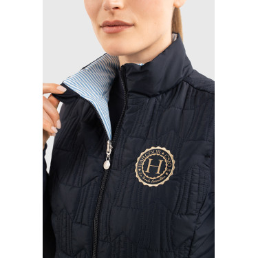 Veste sans manches Harcour Quickstara Reversible Femme CSIO La Baule Marine / marinière ciel Bleu marine Veste sans manches Harcour Quickstara Reversible Femme CSIO La Baule Marine / marinière ciel Bleu marine