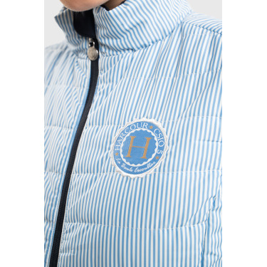 Mouwloos vest Harcour Quickstara Reversible Dames CSIO La Baule Marine / marinière hemelblauw Marineblauw Mouwloos vest Harcour Quickstara Reversible Dames CSIO La Baule Marine / marinière hemelblauw Marineblauw