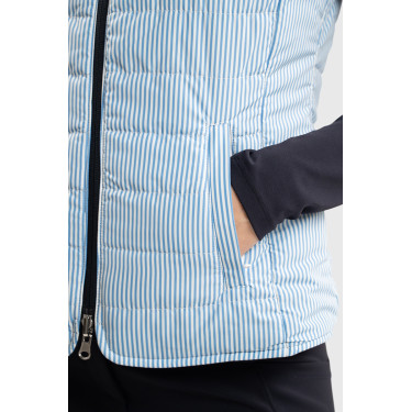 Mouwloos vest Harcour Quickstara Reversible Dames CSIO La Baule Marine / marinière hemelblauw Marineblauw Mouwloos vest Harcour Quickstara Reversible Dames CSIO La Baule Marine / marinière hemelblauw Marineblauw