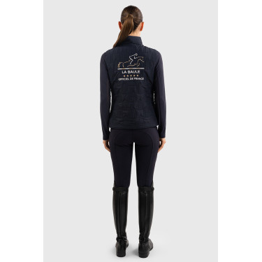Mouwloos vest Harcour Quickstara Reversible Dames CSIO La Baule Marine / marinière hemelblauw Marineblauw Mouwloos vest Harcour Quickstara Reversible Dames CSIO La Baule Marine / marinière hemelblauw Marineblauw