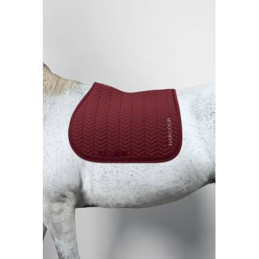 Tapis de selle Harcour Cobalt Vigne Bordeaux