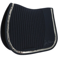 Tapis de selle Je t'aime Equithème EK-Talent Marine Bleu marine