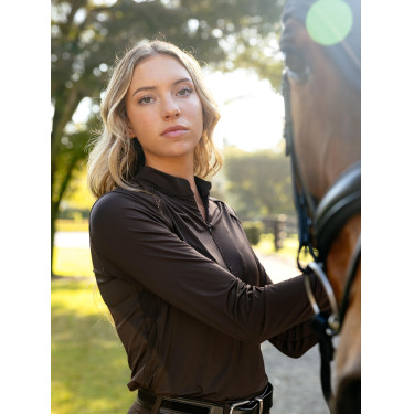 Lichtgewicht Base Layer LeMieux Brilliance Heyden dames Espresso Bruin