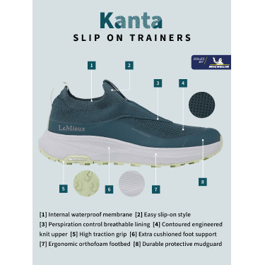 Baskets imperméables LeMieux Kanta Slip On Jungle Vert Baskets imperméables LeMieux Kanta Slip On Jungle Vert