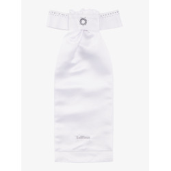 Wedstrijdstropdas LeMieux Brilliance Wit / marineblauw
