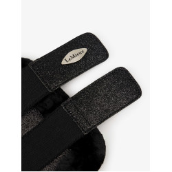 Zachte LeMieux peesbeschermers met fleece rand Brilliance Zwart