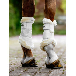 Zachte LeMieux peesbeschermers met fleece rand Brilliance Wit Zachte LeMieux peesbeschermers met fleece rand Brilliance Wit