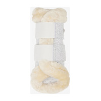 Guêtres souples LeMieux bordure polaire Brilliance Blanc Guêtres souples LeMieux bordure polaire Brilliance Blanc