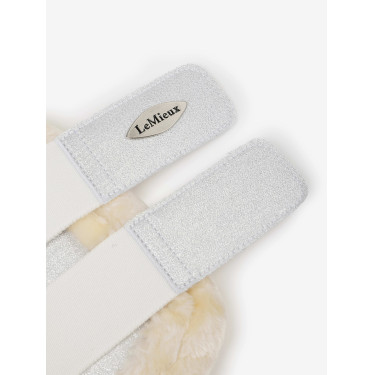 Zachte LeMieux peesbeschermers met fleece rand Brilliance Wit Zachte LeMieux peesbeschermers met fleece rand Brilliance Wit