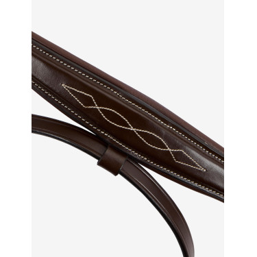 LeMieux Kudos wedstrijdneusriem Havana / messing Bruin