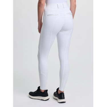 Pantalon d'équitation LeMieux à basanes silicone Brilliance femme Blanc Pantalon d'équitation LeMieux à basanes silicone Brilliance femme Blanc