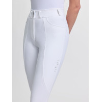 Pantalon d'équitation LeMieux à basanes silicone Brilliance femme Blanc