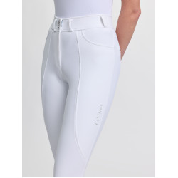 Pantalon d'équitation LeMieux à basanes silicone Brilliance femme Blanc Pantalon d'équitation LeMieux à basanes silicone Brilliance femme Blanc