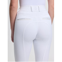 Pantalon d'équitation LeMieux à basanes silicone Brilliance femme Blanc Pantalon d'équitation LeMieux à basanes silicone Brilliance femme Blanc