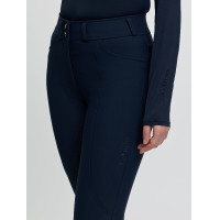 Pantalon d’équitation LeMieux fond silicone Brilliance femme Marine Bleu marine