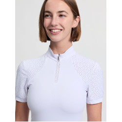 LeMieux wedstrijdpolo met korte mouwen Brilliance Verity dames Wit