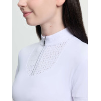 Polo de concours manches courtes Young Rider LeMieux Brilliance Livvy Blanc Polo de concours manches courtes Young Rider LeMieux Brilliance Livvy Blanc