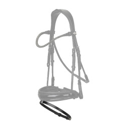 Sangle LeMieux Kudos Flash en cuir verni Noir / argent