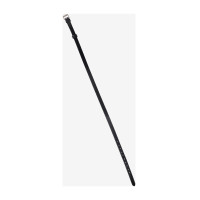 Sangle LeMieux Kudos Flash en cuir verni Noir / argent
