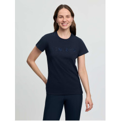 LeMieux Brilliance dames T-shirt met korte mouwen Marine Marineblauw