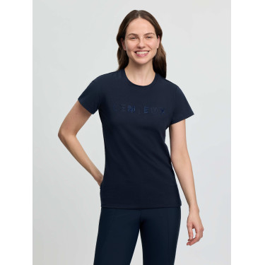LeMieux Brilliance dames T-shirt met korte mouwen Marine Marineblauw
