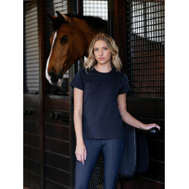 T-shirt LeMieux Brilliance manches courtes femme Marine Bleu marine T-shirt LeMieux Brilliance manches courtes femme Marine Bleu marine