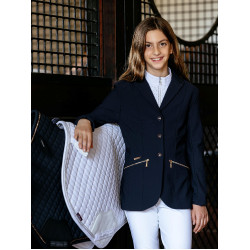 Junior Pro wedstrijdjas LeMieux Brilliance Marine Marineblauw Junior Pro wedstrijdjas LeMieux Brilliance Marine Marineblauw