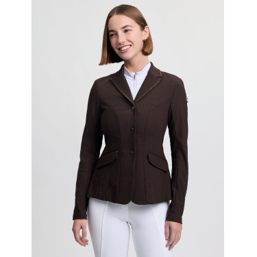 Veste de concours LeMieux Brilliance Diana femme Espresso Marron Veste de concours LeMieux Brilliance Diana femme Espresso Marron